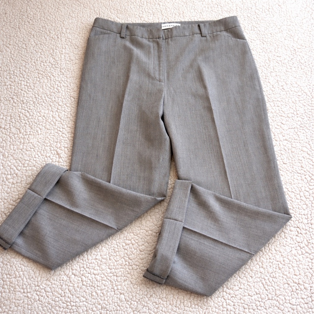 Doncaster Gray Dress Pants Size 12 Wide Leg Career Office Trouser